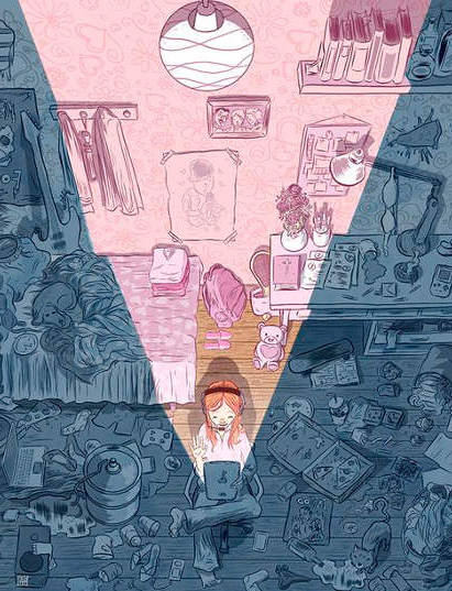 Комната для психотерапии по скайп может быть и такой. 