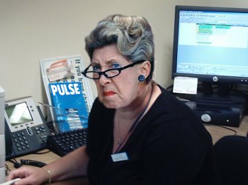 Именно так выглядела докторша. 